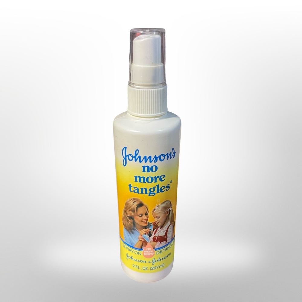 Vintage Johnson’s No More Tangles 1981 Spray Bottle ‎ Movie Prop Or Use 1/3 Full
